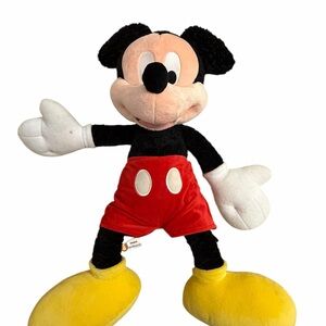 Disney Mickey Mouse Plush in Black, Red, Yellow